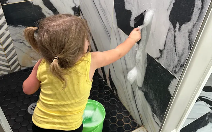 Shower Wash: A 15-Minute Toddler Water Activity She'll Ask For By Name